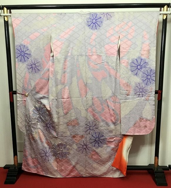 茶道具 菊画 画讃 掛軸 九代 白井半七 共箱 老枝微霜雪 重陽 秋 待合