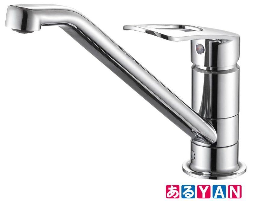 SANEI サンエイ シングルワンホール混合栓 上面施工 エコ水栓 パイプ回転規制116° 取付穴径Φ33-47 -13