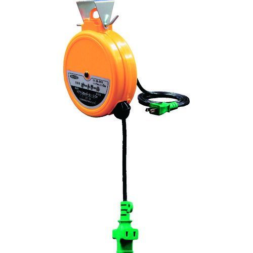 日動 自動巻きリール オートリール １００Ｖ ２芯×５ｍ ＡＬ−０５３