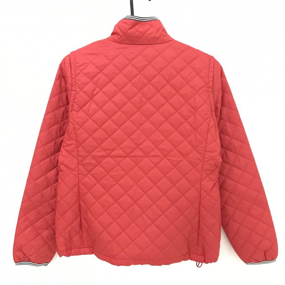 美品】ランバンスポール 2WAY中綿ジャケット レッド キルティング 袖