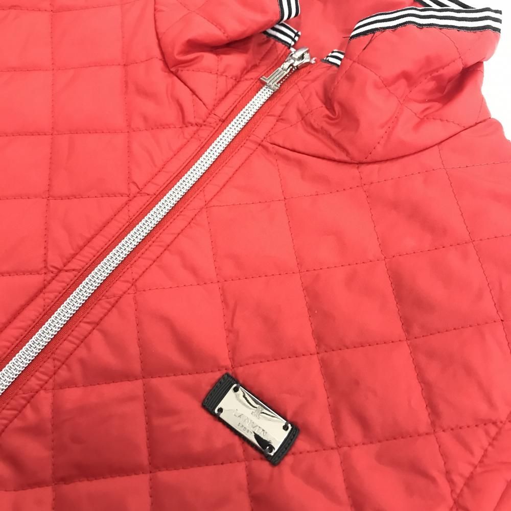 美品】ランバンスポール 2WAY中綿ジャケット レッド キルティング 袖