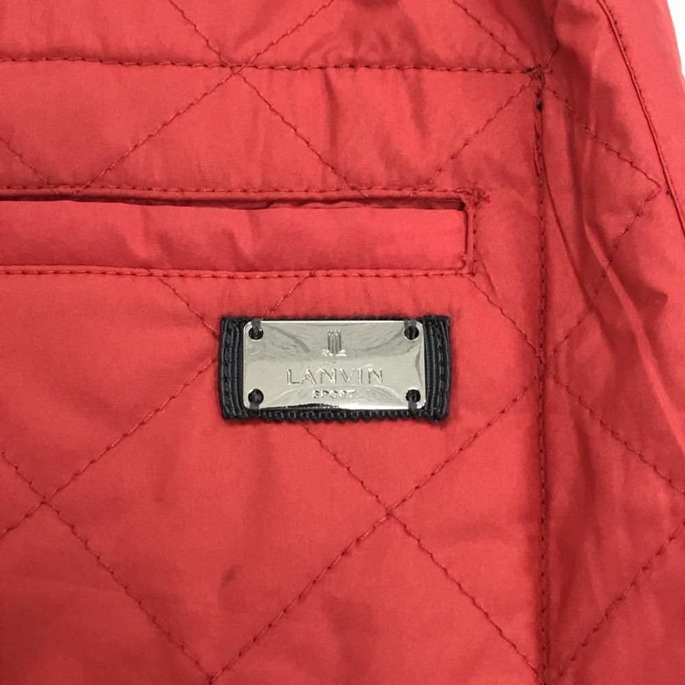 超美品】ランバンスポール 中綿リバーシブルスカート レッド 片面黒