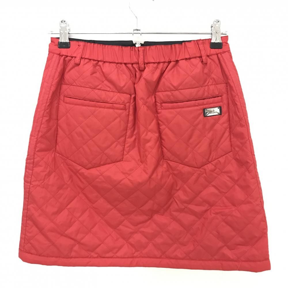 超美品】ランバンスポール 中綿リバーシブルスカート レッド 片面黒