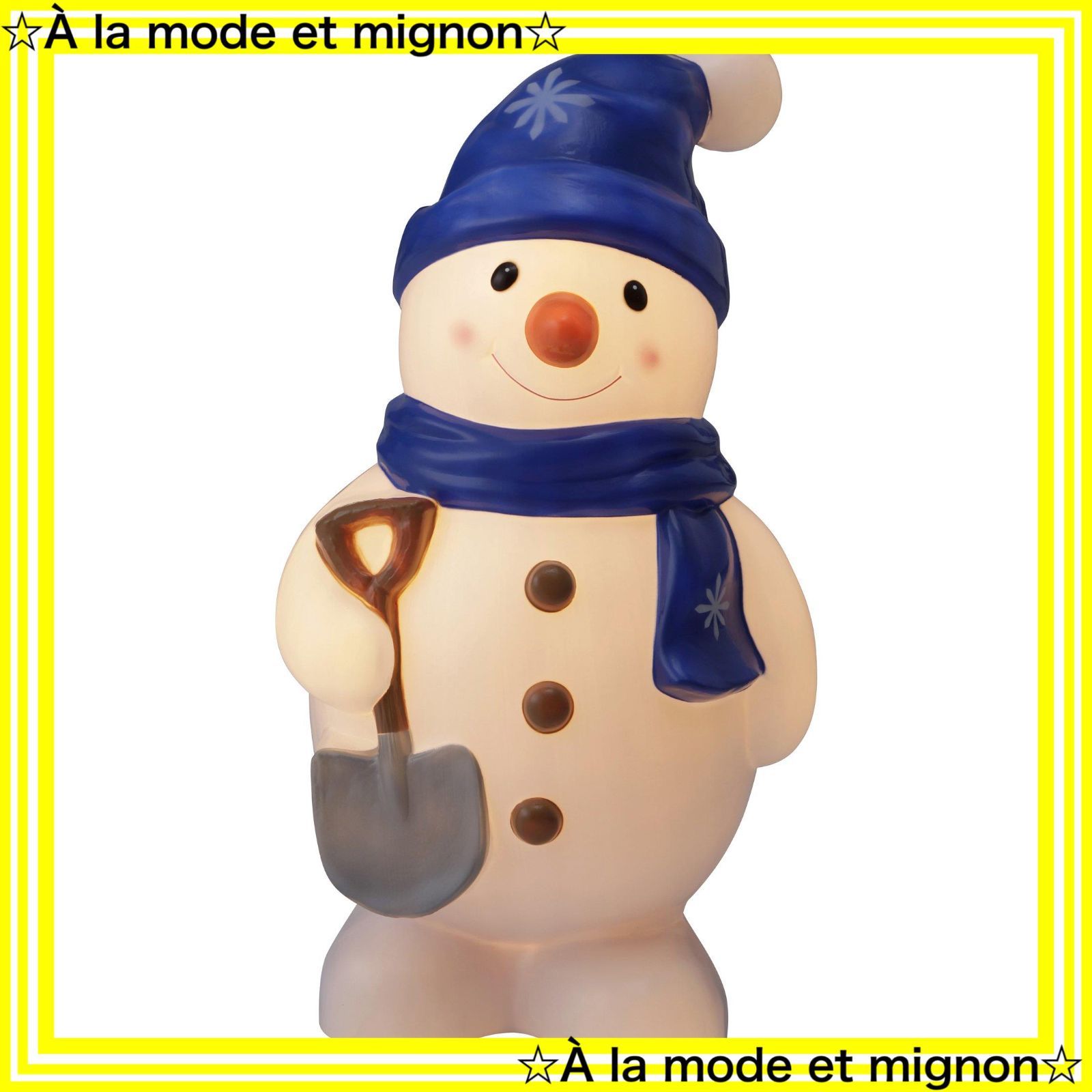 イルミネーション シャンパンゴールド 屋外 約幅31 cm×高さ58 cm 間接照明 スノーマン 防水 ブローライト やさしい笑顔でお出迎え ガーデンライト 樹脂 タカショー LIT-BL 03 L