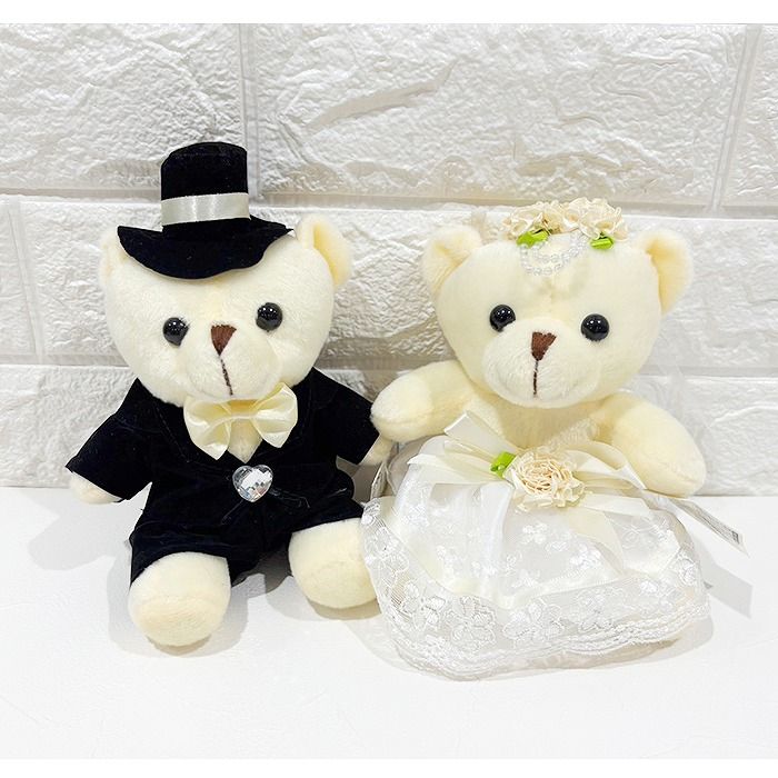 ホビーラホビーレ　ウェルカムベア　完成品 ブライダル　 和装クマぬいぐるみペア ぬいぐるみ・人形・置物 ホビーラホビーレ ウェルカムベア 完成品
