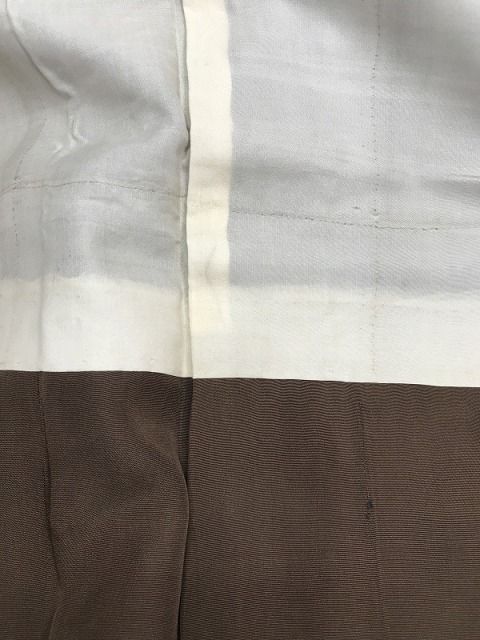 Sサイズ 紋付着物 男物 正絹 五つ紋付 黒の無地 袷着物 黒紋付 最強配送シーズン冬