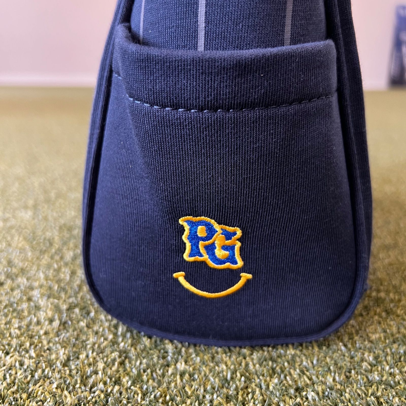 新品タグ付】PEARLY GATES ピンストライプ柄裏毛カートバッグ (UNISEX