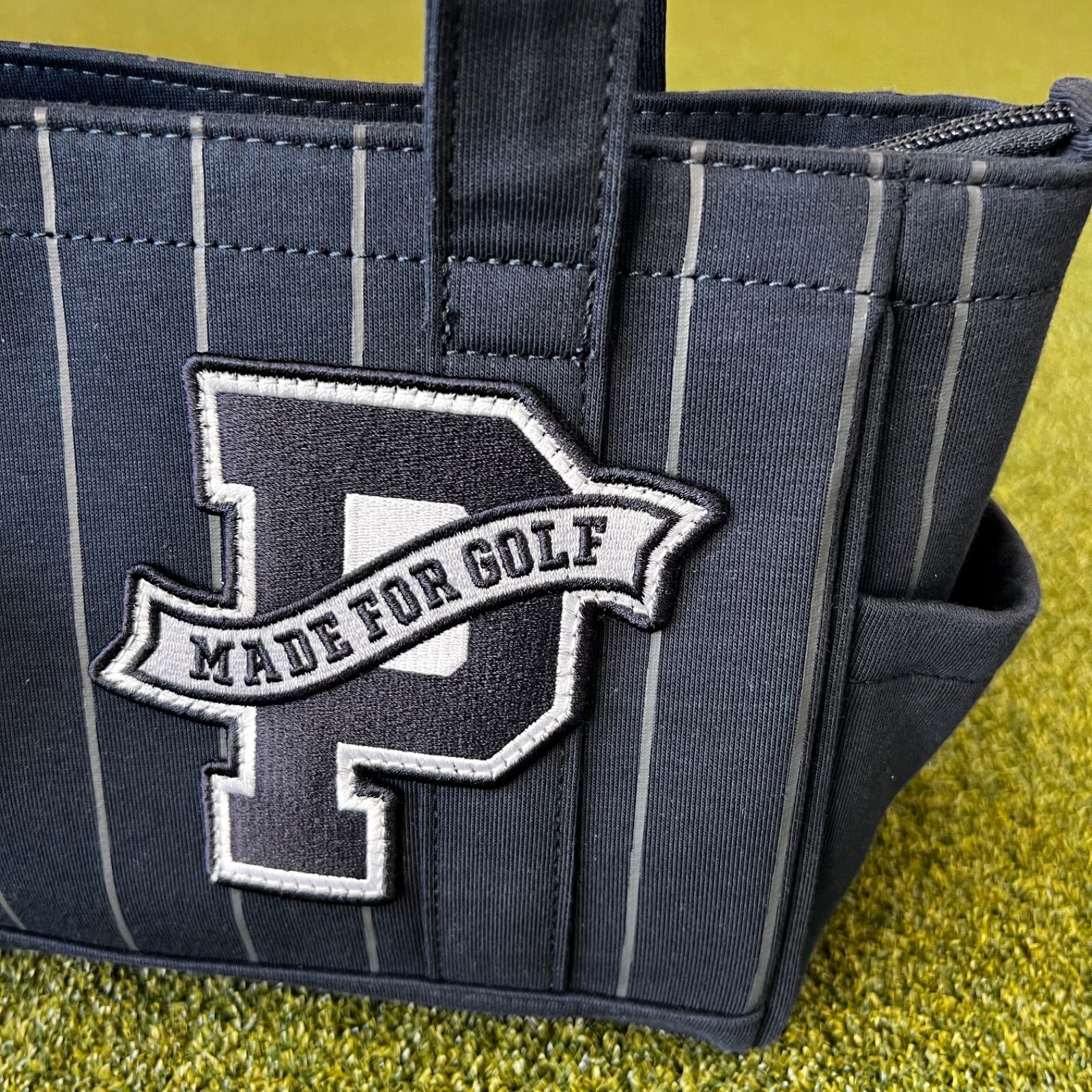 新品タグ付】PEARLY GATES ピンストライプ柄裏毛カートバッグ (UNISEX