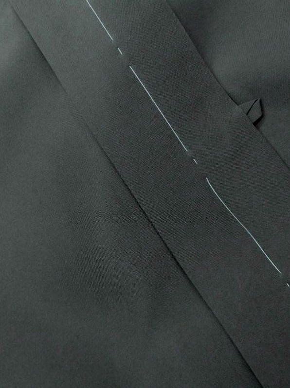  男物 羽織 Mサイズ フラットな黒色の無地 裄70 5 化繊 袷仕立て 長羽織 着物羽織り 黒 黒地 メンズ 和装コート 着物用コート 着物コート 着物羽織 和装 アウター 普段着 和服羽織り おしゃれ 羽織り はおりもの 和服 おでかけ お出かけ その他 着物 浴衣