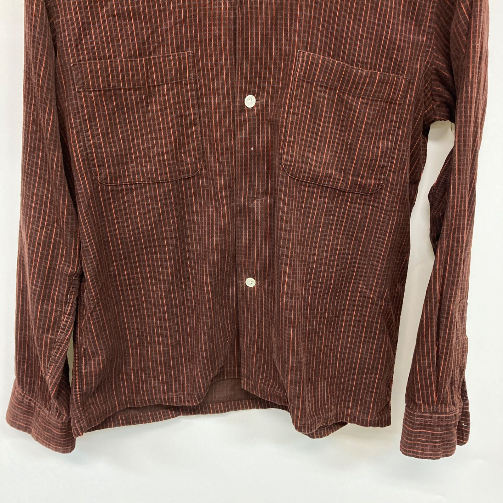 BEAMS+ ビームスプラス トップス 長袖 シャツ ブラウン 日本製 メンズ 