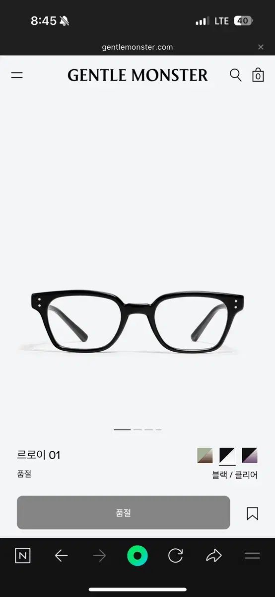 GENTLE MONSTER ジェントルモンスター ルロイ01