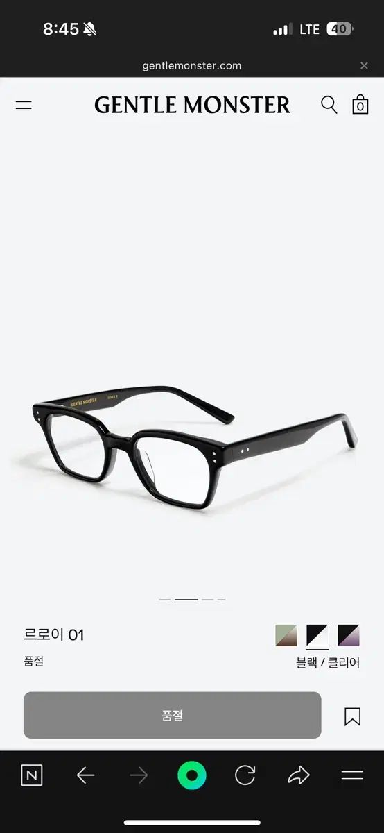 GENTLE MONSTER ジェントルモンスター ルロイ01