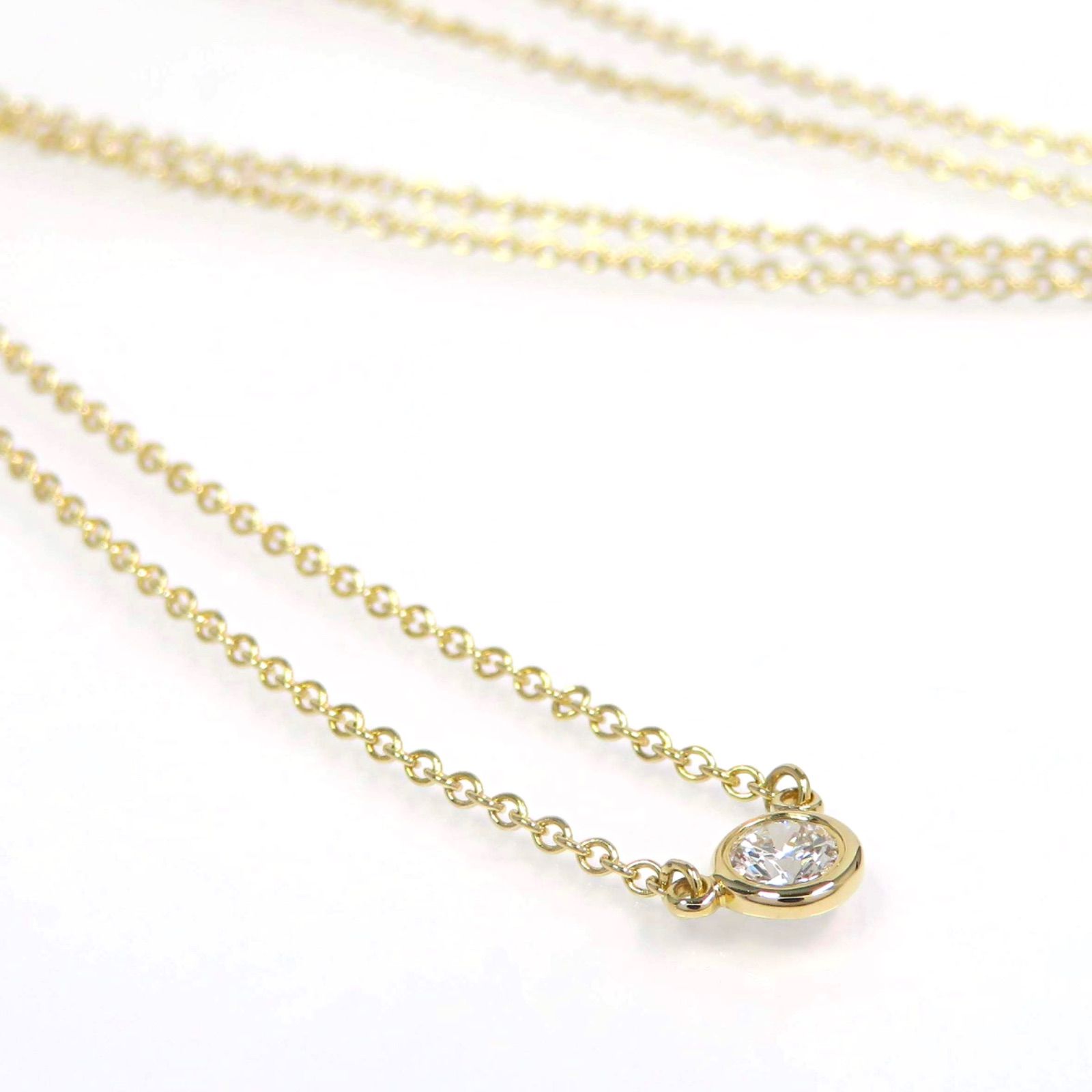 TIFFANY&Co ティファニー Au750 バイザヤード ネックレス ゴールド