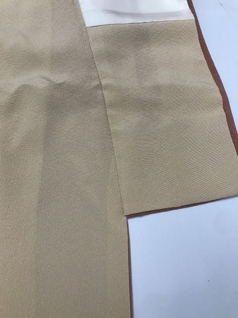 曙色地に花鳥模様 袷着物