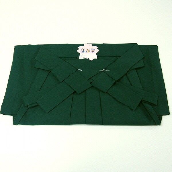 女袴 化繊 行灯袴 緑の無地 選べる 87 91 95 卒業式 入学式 ブーツ レディース