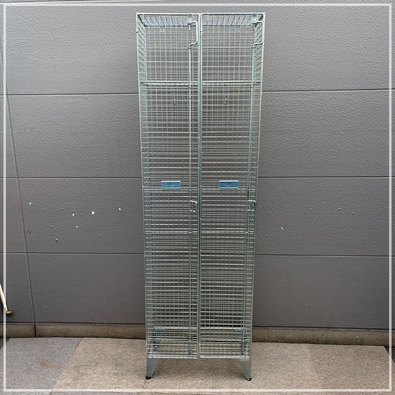 CRUSH CRASH PROJECT メッシュロッカー バンダム 2ドア BANDOM クラッシュクラッシュプロジェクト キャビネット 収納棚 ワイヤー スチール棚 MR 0120 6