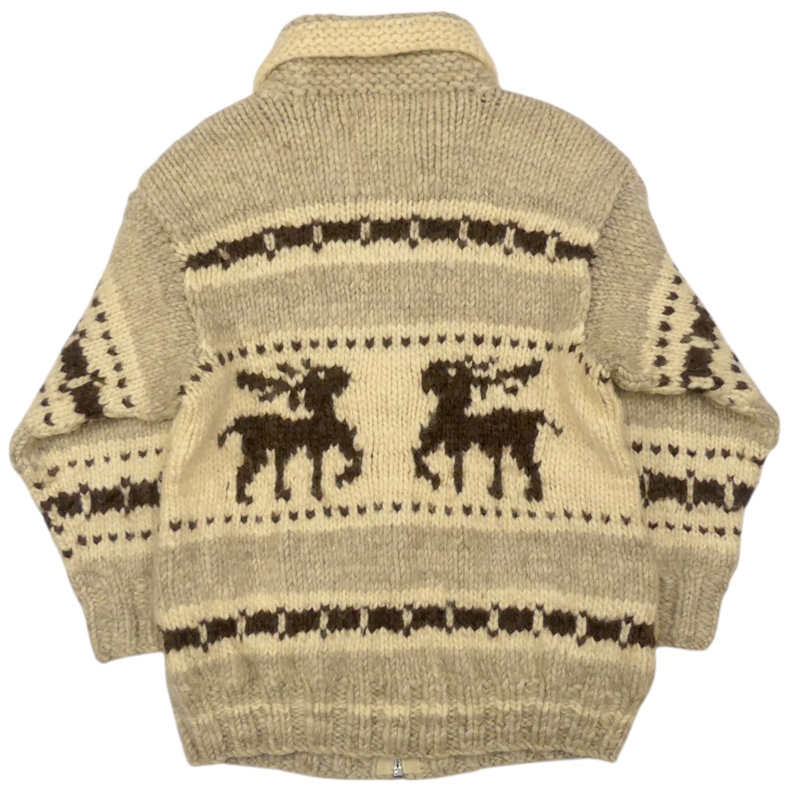 カウチンセーター kanata ニット XL カナダ製 カナタ 鹿 トナカイ