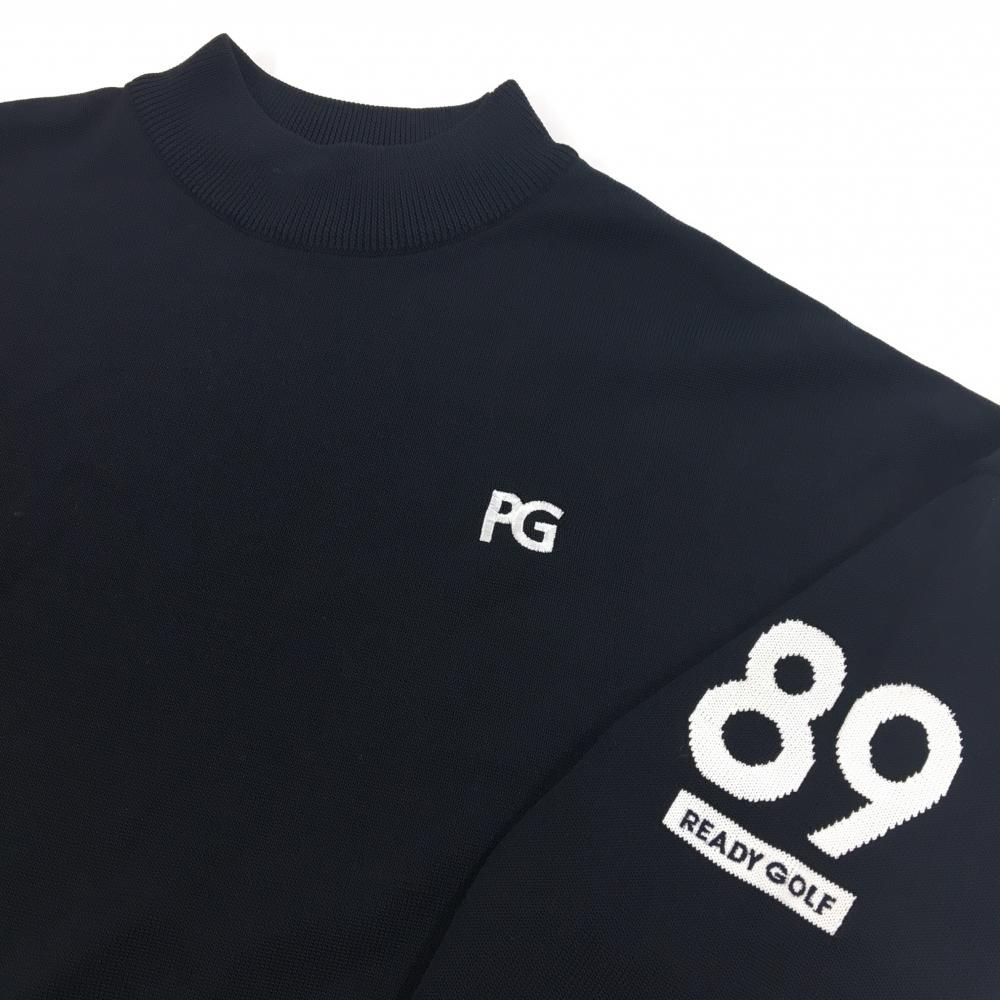 美品✨パーリーゲイツ ハイネック ニットワンピース ストライプ ベルト 1 ウエスト切替ハイネックニットワンピース [E3253] - レディース