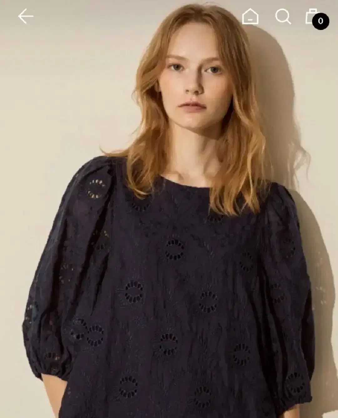 アッテヴァネッサ ブリューノ 2021 エンブロイダリー レース パフ スリーブ ONE PIECE 38 サイズ