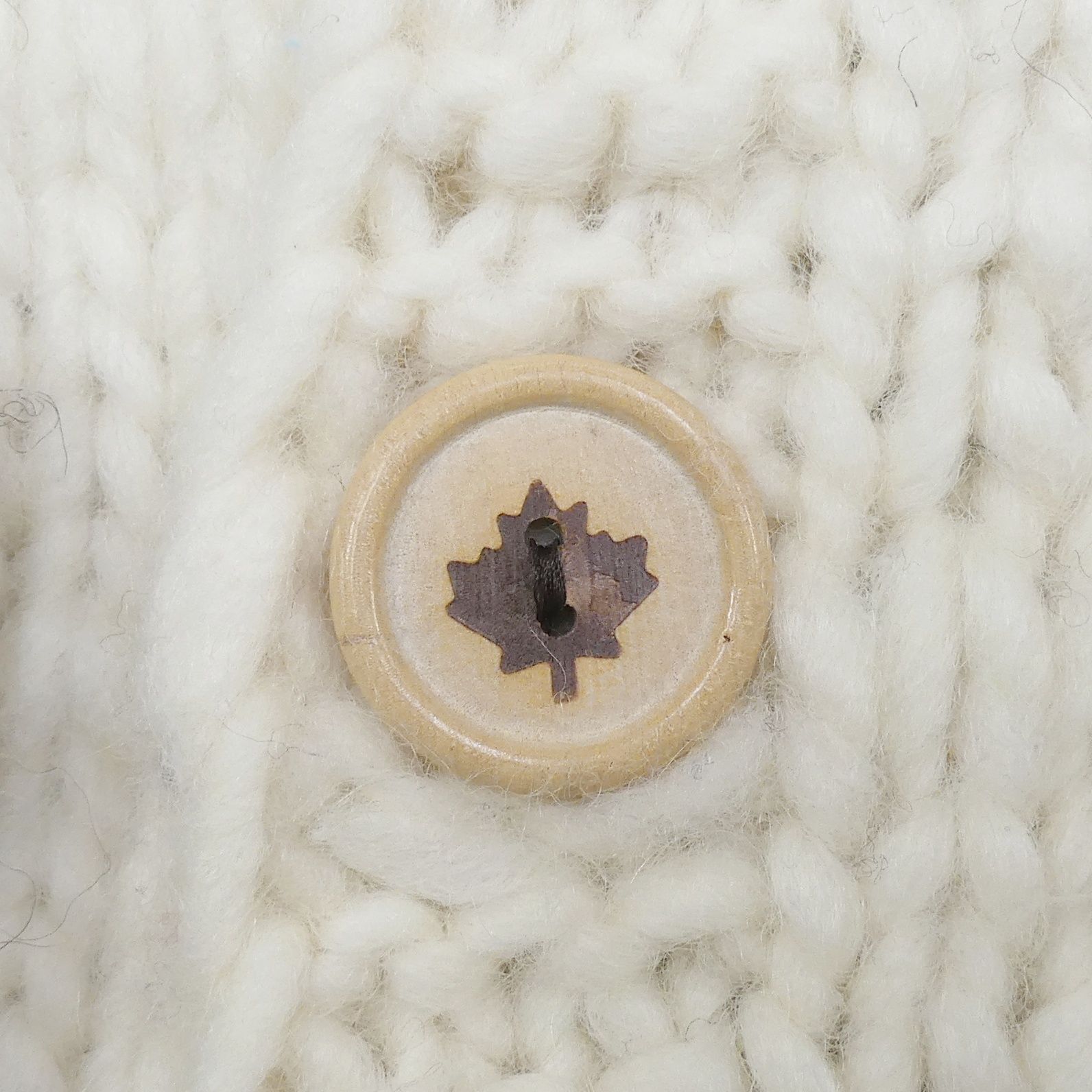 カウチンセーター kanata ニット XL カナダ製 カナタ 茶 ベージュ 生成