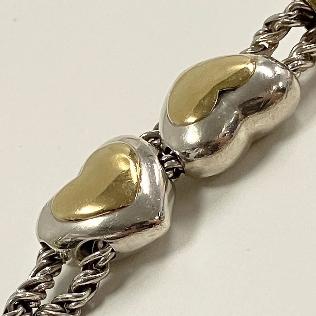 TIFFANY&Co. ティファニー ダブルロープ ハート ブレスレット 925