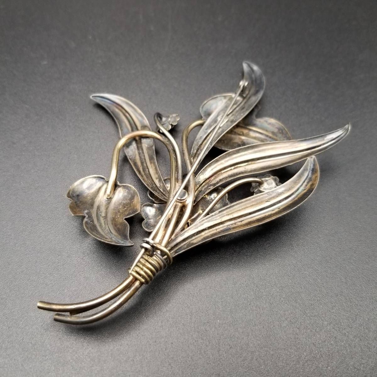 L.S.Co. アールヌーヴォー 925 シルバー K12 金張り ヴィンテージ