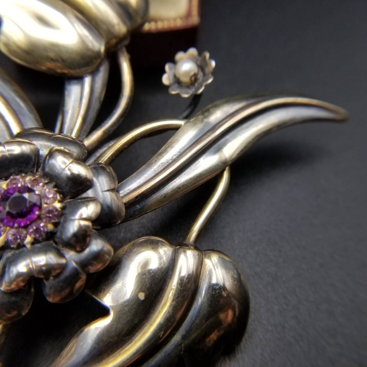 L.S.Co. アールヌーヴォー 925 シルバー K12 金張り ヴィンテージ