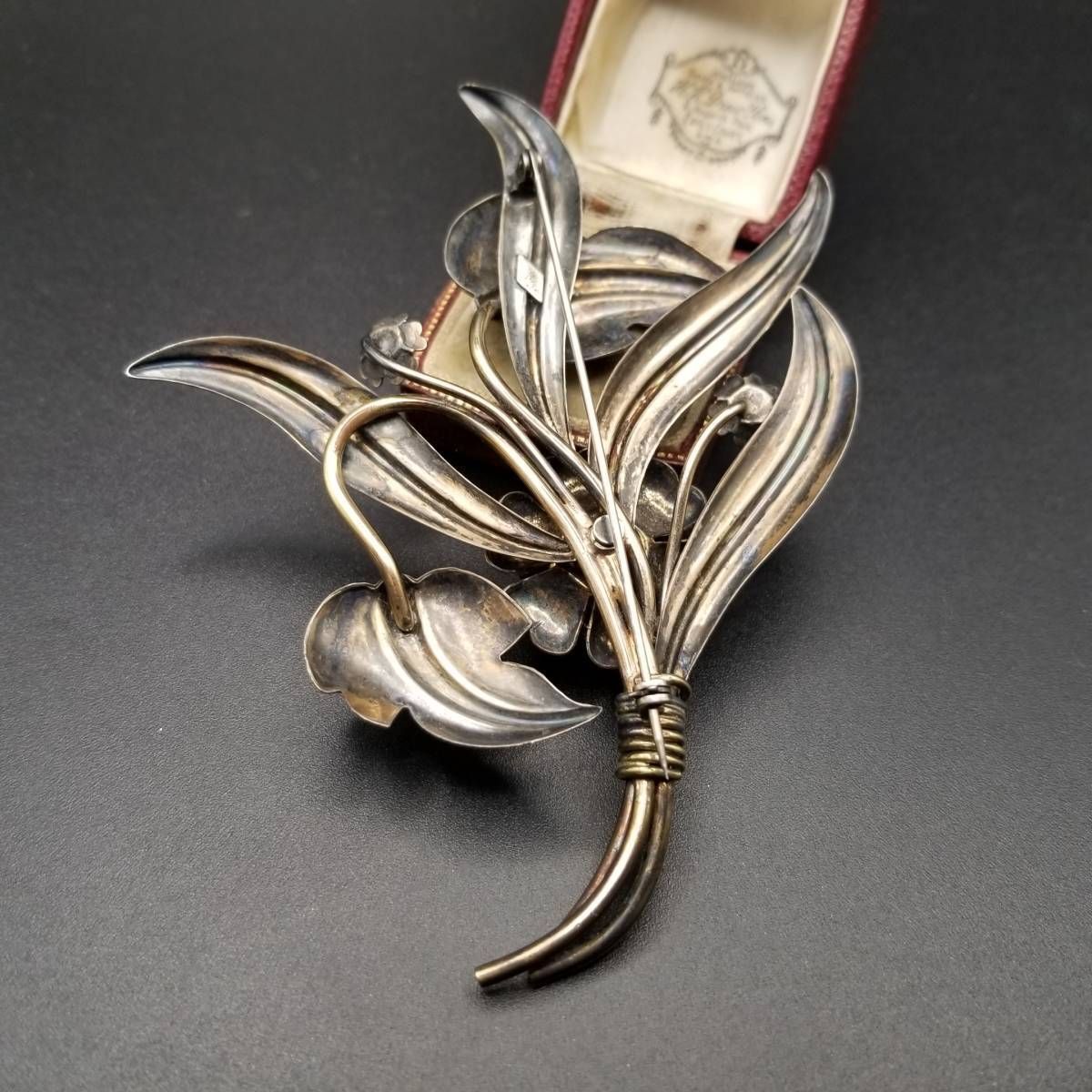 L.S.Co. アールヌーヴォー 925 シルバー K12 金張り ヴィンテージ