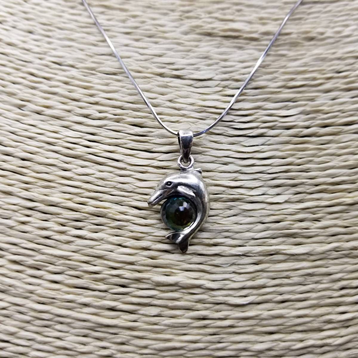 PSCL Peter Stone イルカ オーロラ加工ストーン 925 シルバー