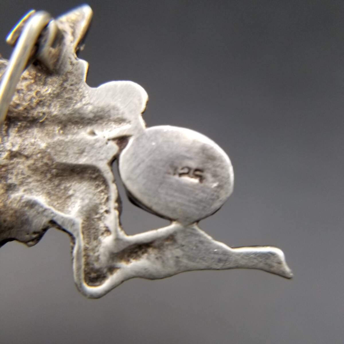 羽を広げる妖精 アメジスト 925 シルバー ヴィンテージ フェアリー