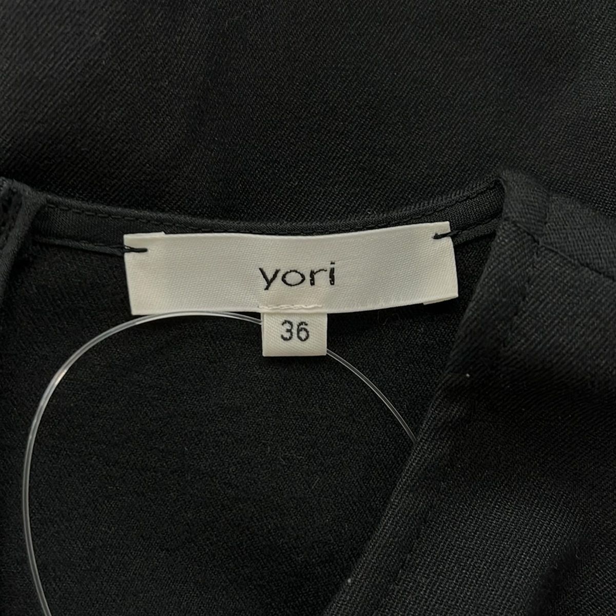  yori ヨリ 長袖カットソー サイズ36 S レディース - 黒 長袖 Tシャツ カットソー