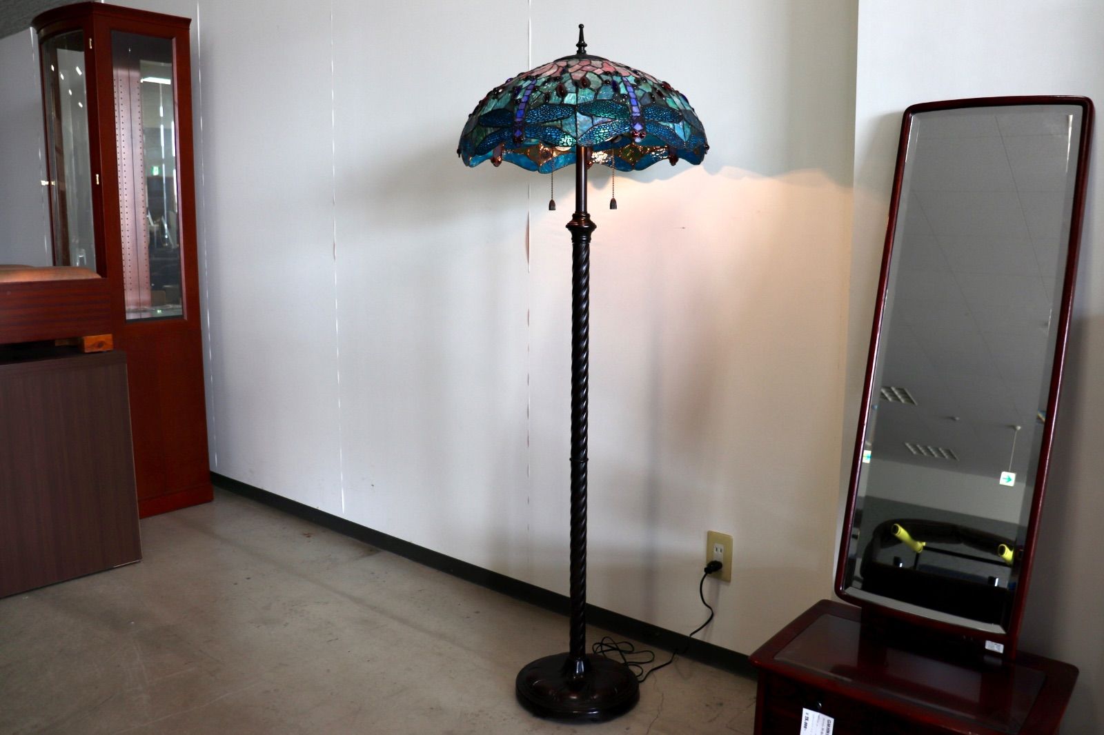 照明 ステンドグラス フロアライトランプ アンティーク クラシック レトロ