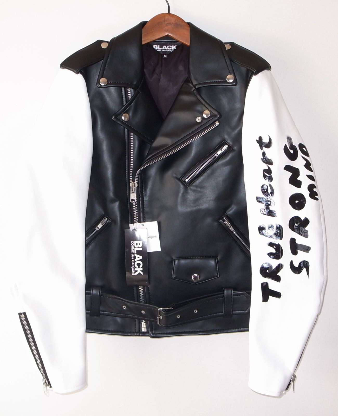 # BLACK COMME des GARCONS ライダースジャケット BLACK comme des garcons ライダース ジャケット sizeM