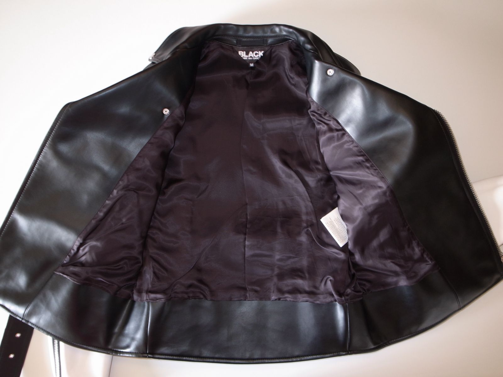 BLACK comme des garcons ライダース ジャケット sizeM