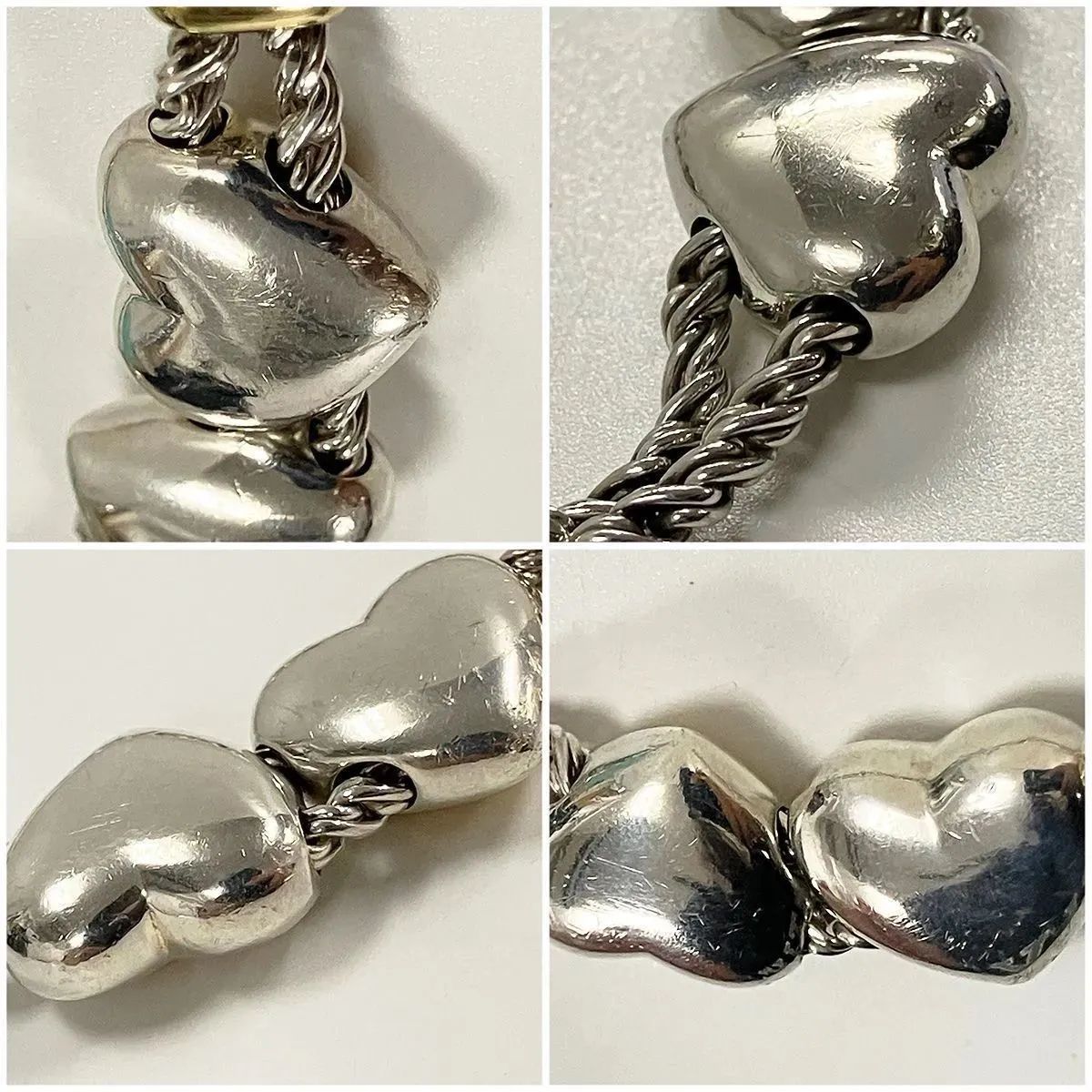 TIFFANY&Co. ティファニー ダブルロープ ハート ブレスレット 925 