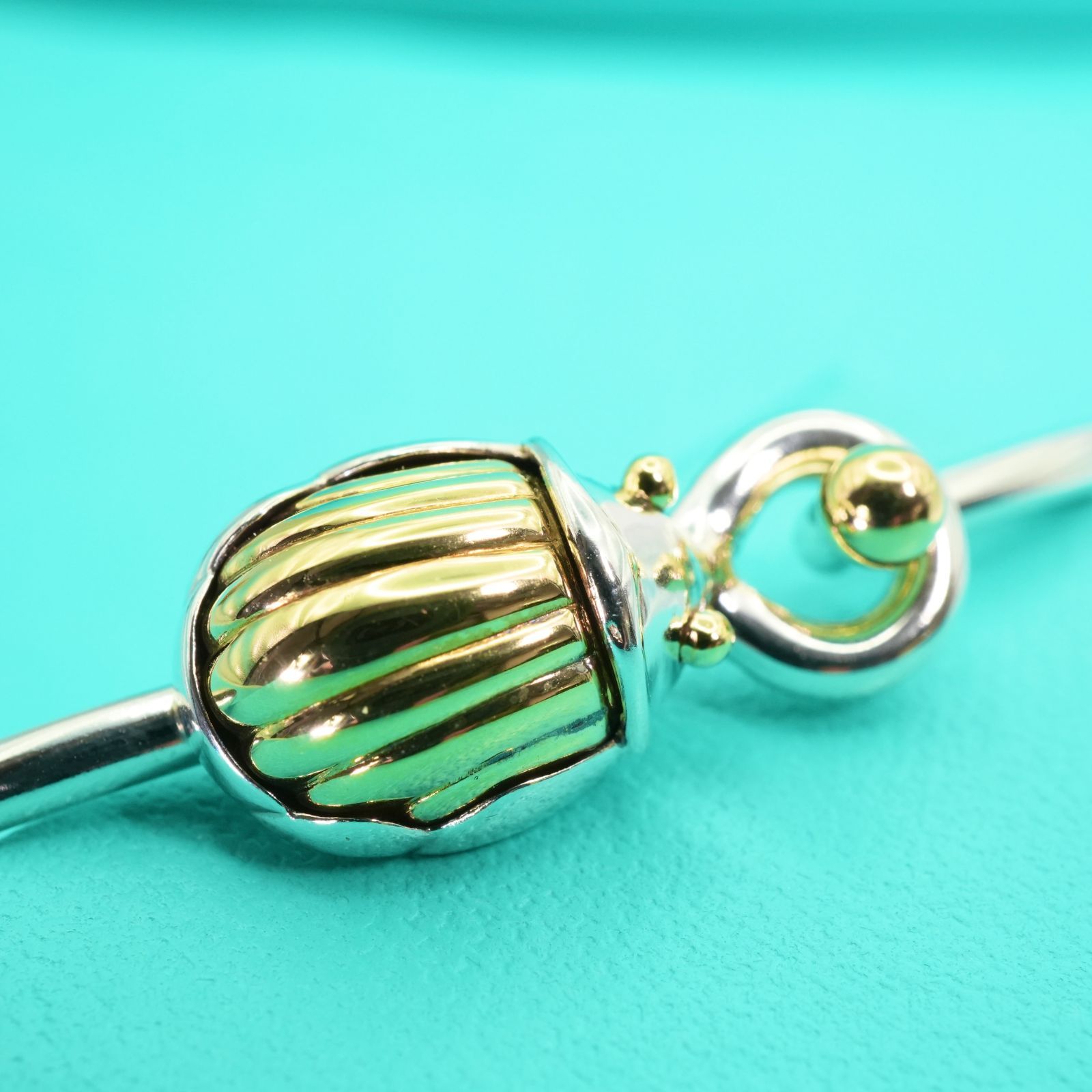 希少 ティファニー スカラベ コンビ バングル 極美品/24-4569S - メルカリ