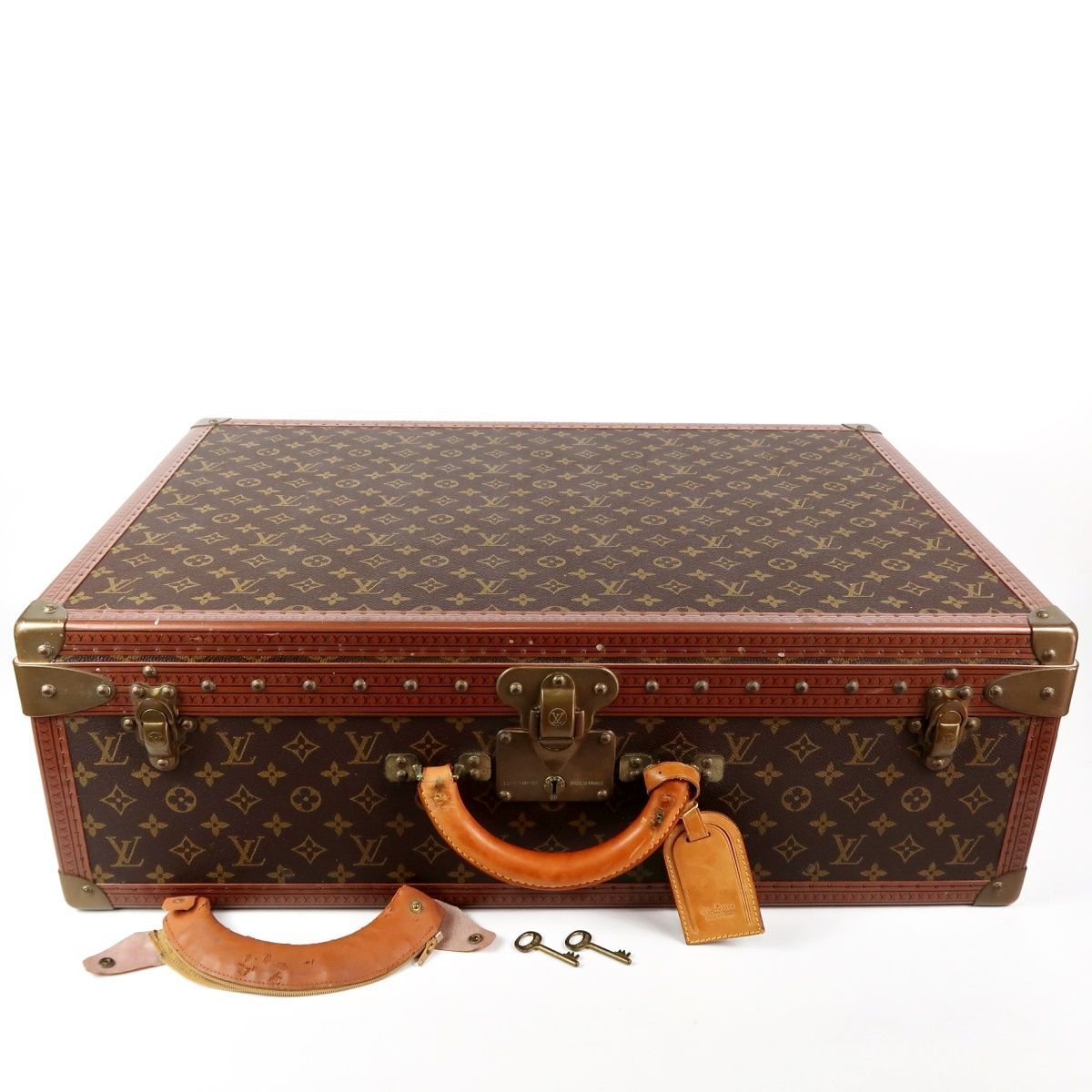 LOUIS VUITTON ヴィトン モノグラム ヴィンテージ アルゼール65 トランク 旅行鞄 トラベルケース TQ 12