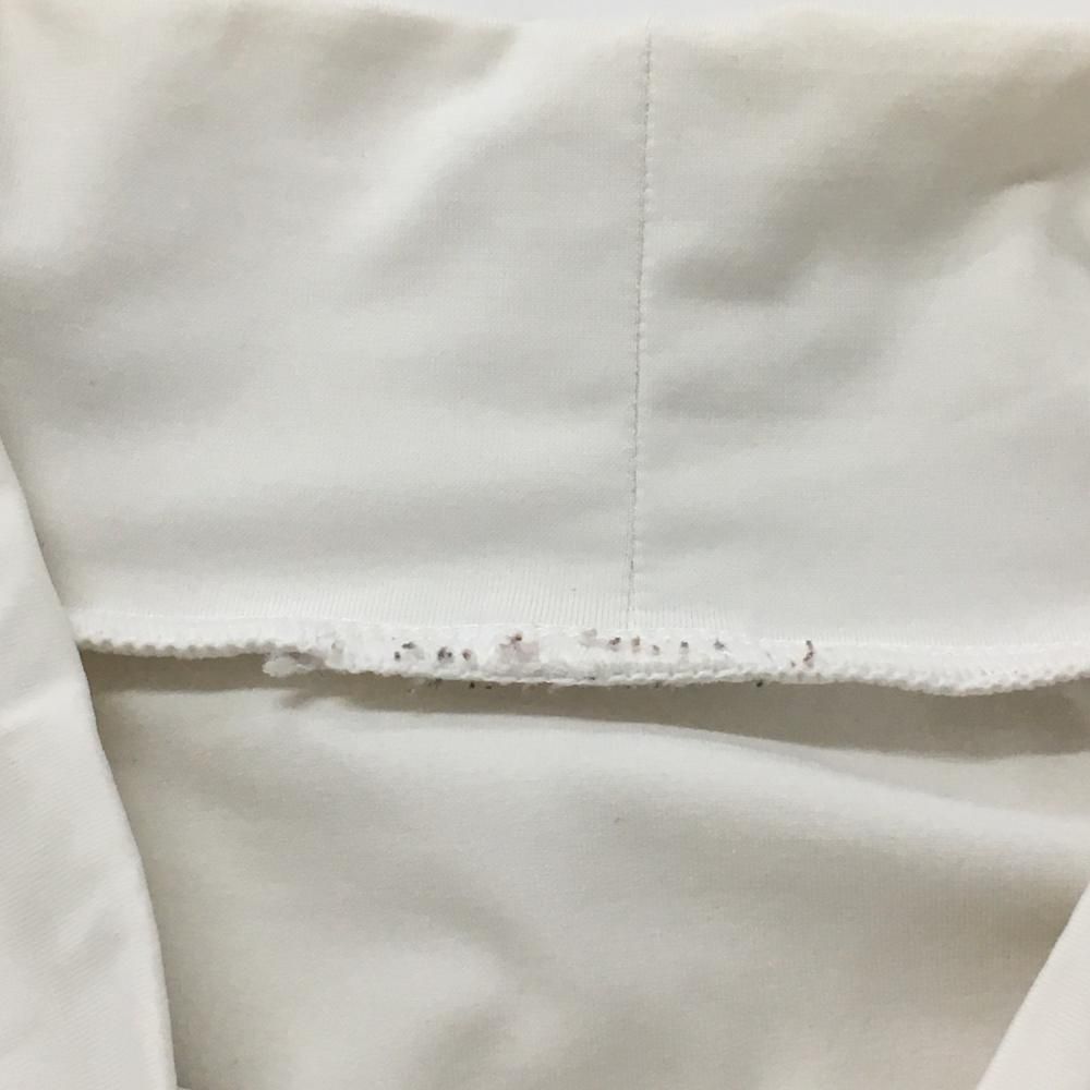美品】マークアンドロナ ハイネックインナーシャツ 白 ロゴプリント