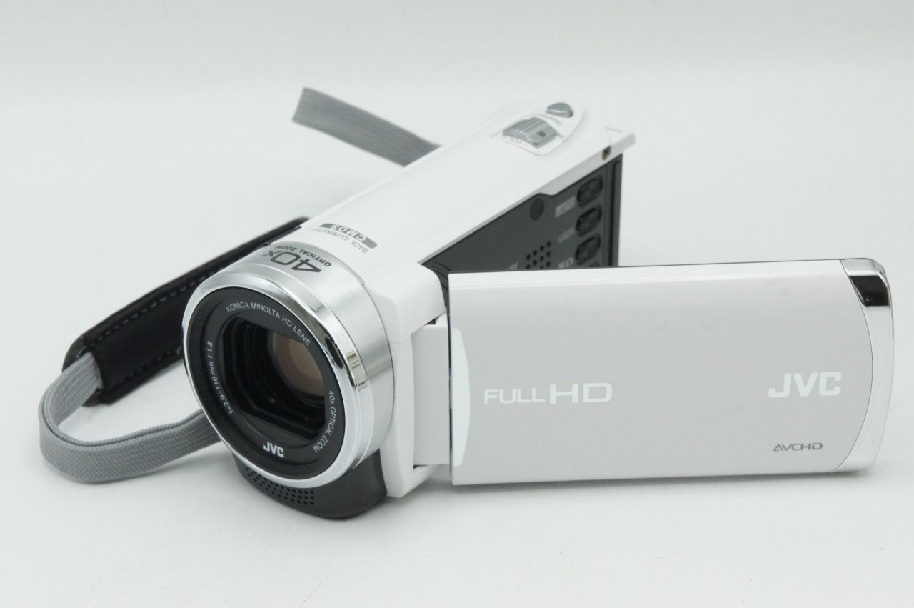 美品 JVC ケンウッド Everio GZ-E180 デジタルビデオカメラ ホワイト
