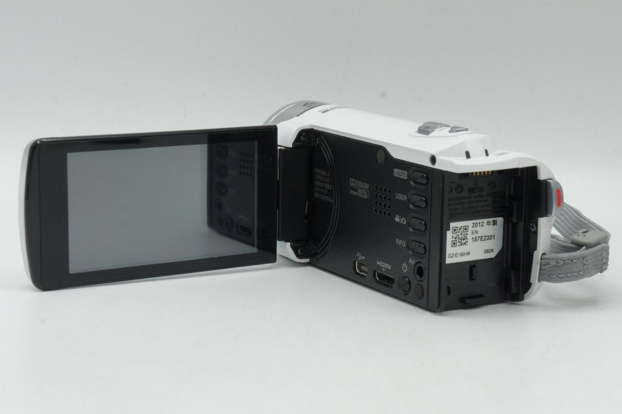 美品 JVC ケンウッド Everio GZ-E180 デジタルビデオカメラ ホワイト