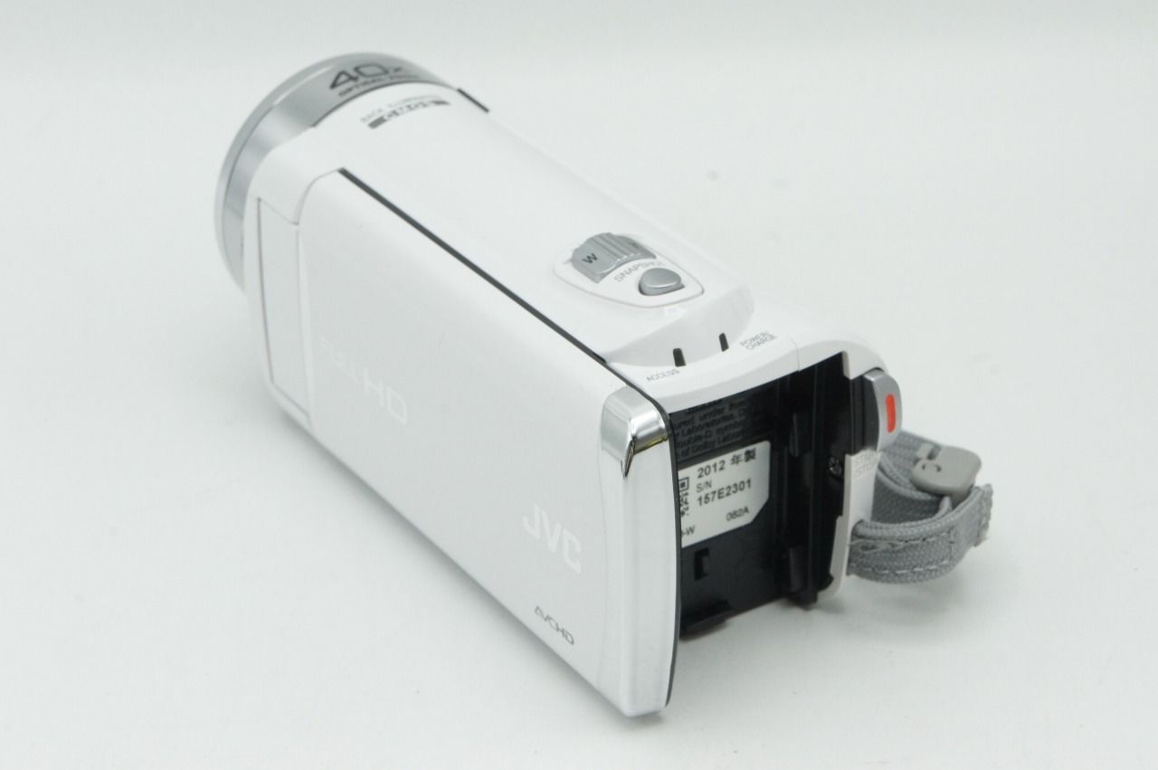 美品 JVC ケンウッド Everio GZ-E180 デジタルビデオカメラ ホワイト