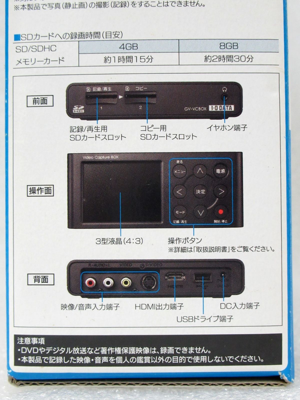 I-O DATA ビデオキャプチャーBOX GV-VCBOX 未使用品 / デジタル