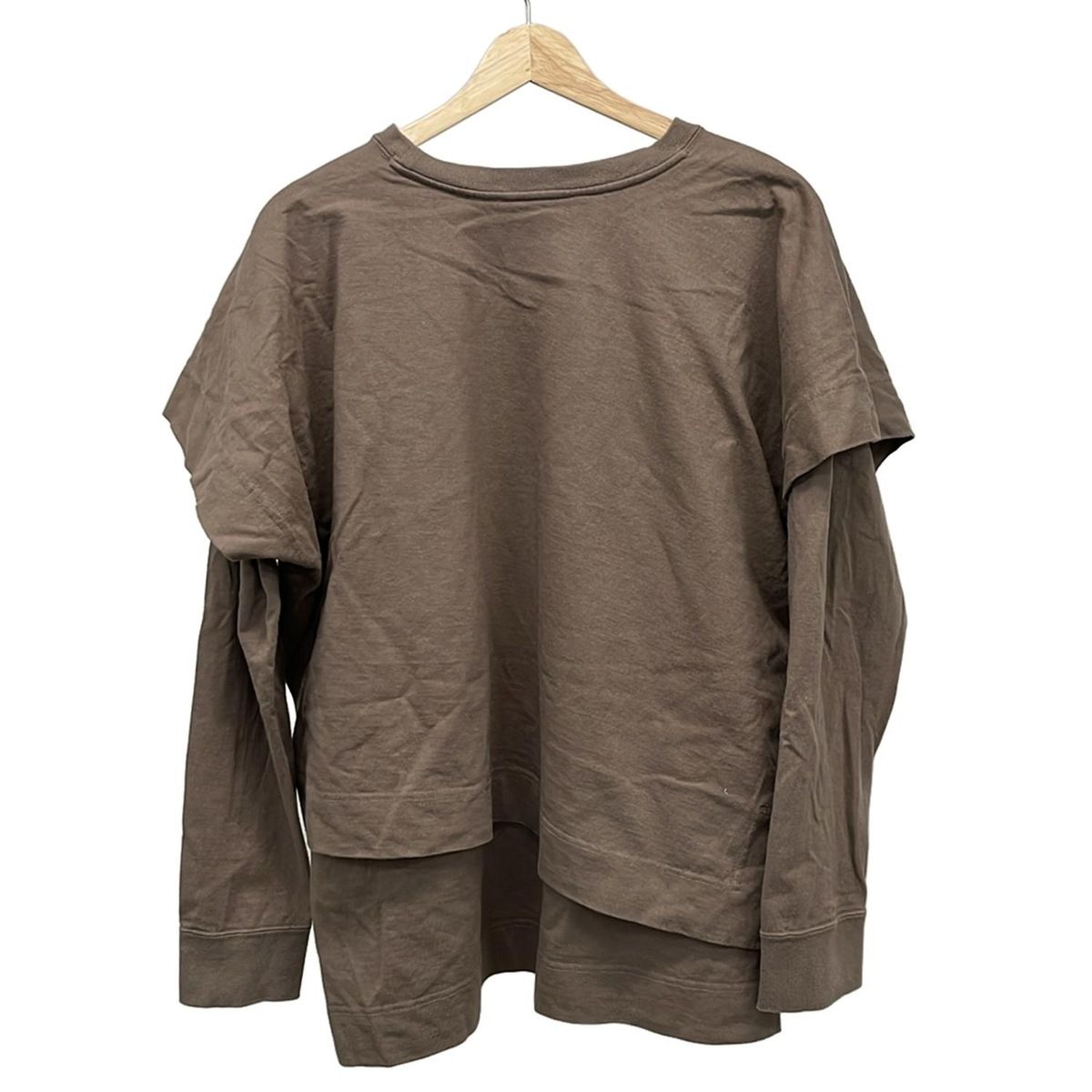 ヴィヴィアンウエストウッドレッドレーベル トレーナー サイズ00 XS レディース - ブラウン 長袖|変形デザイン|ロング丈