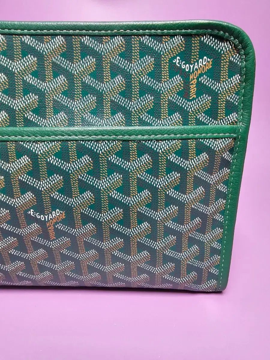 Maison Goyard ゴヤール 쥬방스 クラッチバッグ トゥー トイレタリーバッグ MM グリーン