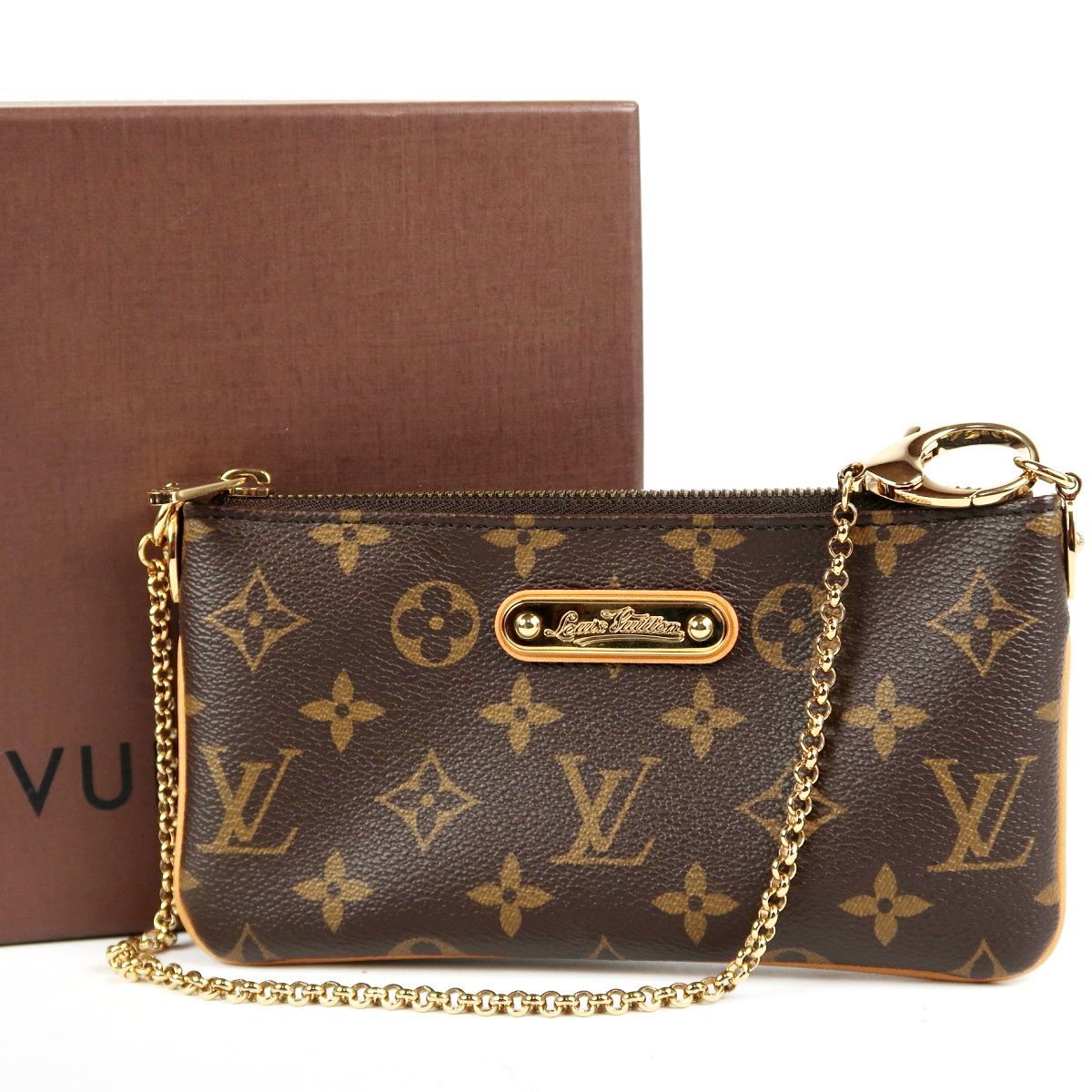 超 LOUIS VUITTON ヴィトン モノグラム ポシェットミラMM ポーチ 小物入れ バッグ TR 21