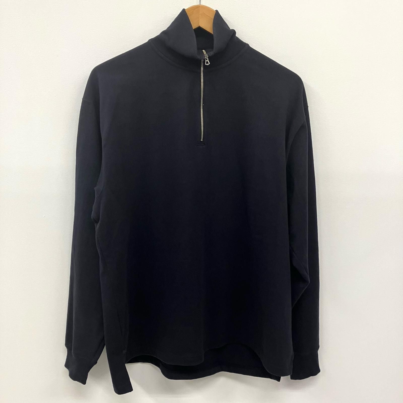 PHIGVEL フィグベル スウェット HALF ZIP TOP PMAQ-CL 02 ブラック サイズ 3 104