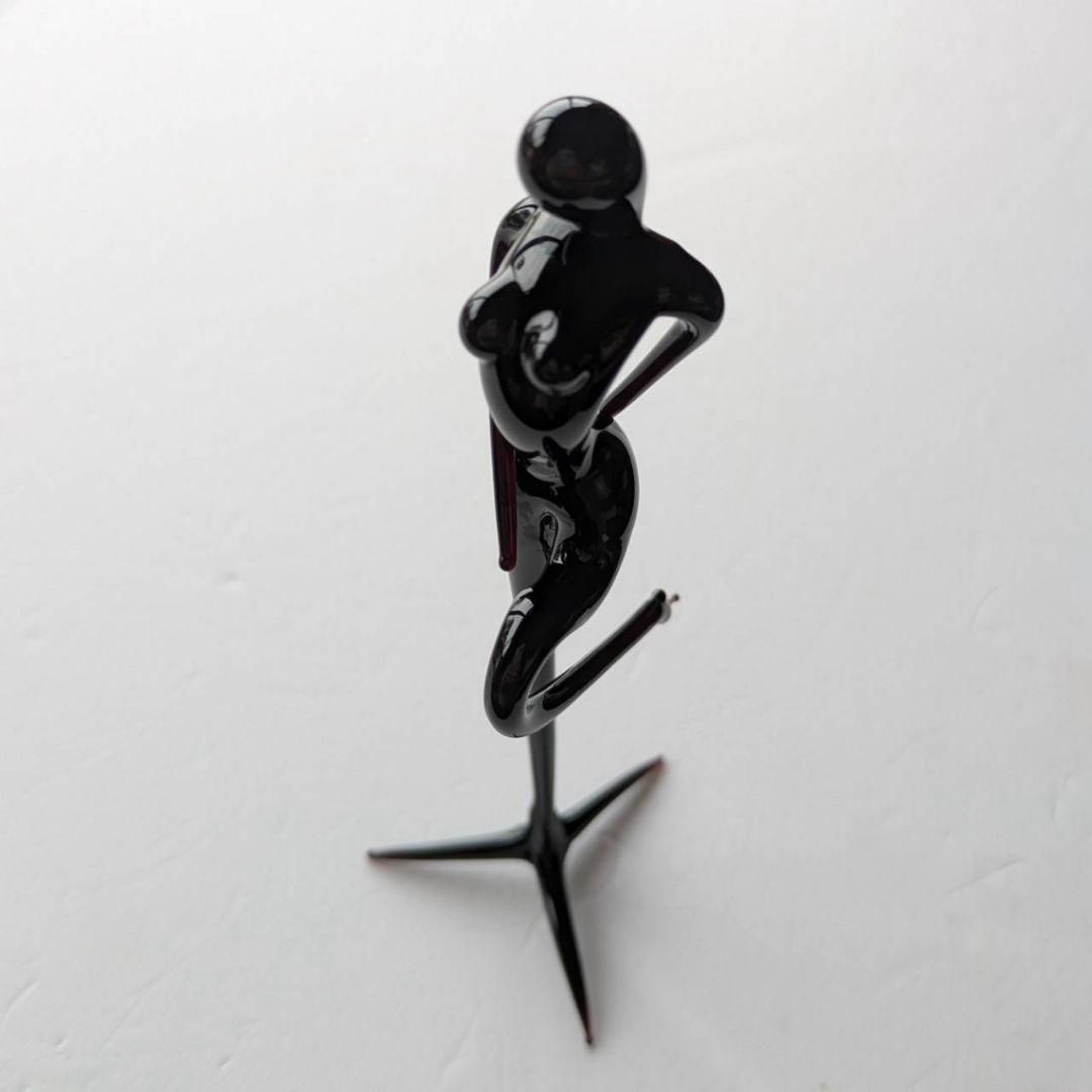 送料無料】【匿名配送】GA23 ブラック ガラス工芸 ムラーノガラス 体操