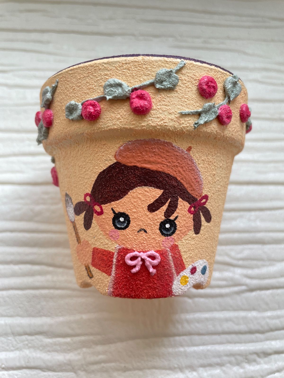 ☆リメイク鉢☆ 女の子 りんご♡ - メルカリ