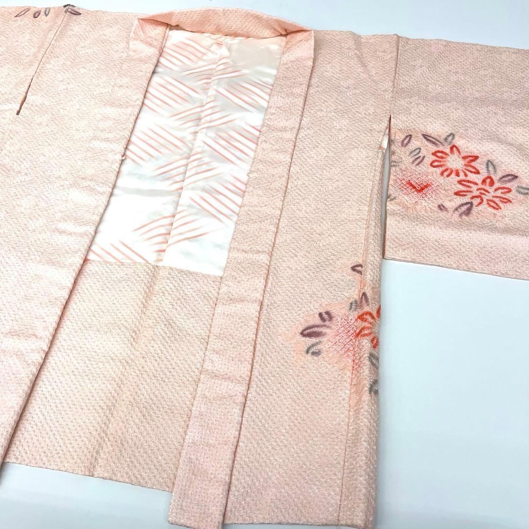 着物と帯 時流 ハ25954 t 正絹 総絞り羽織 ピンク