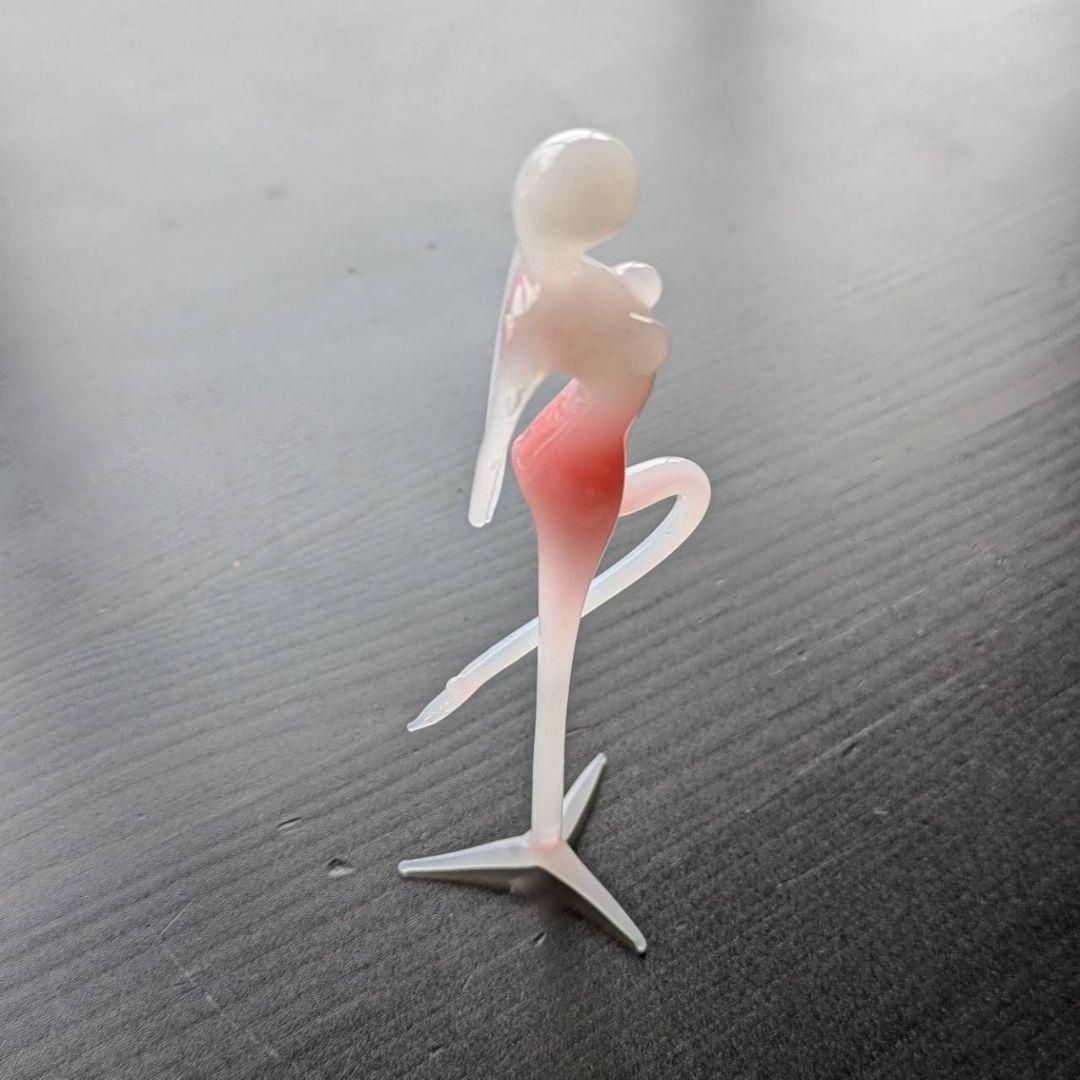 送料無料】【匿名配送】GA24 ピンクホワイト ガラス工芸 ムラーノ